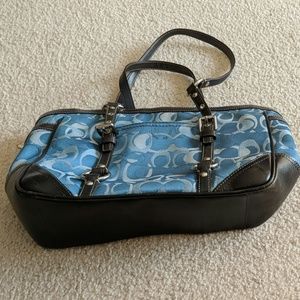 Blue Coach Signature Gallery Tote